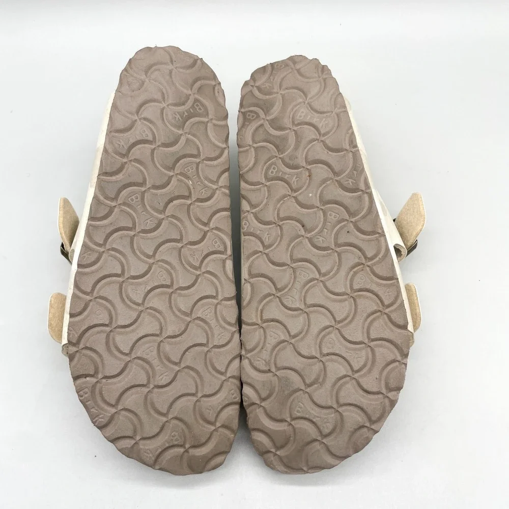 Birkenstock Womens 36 5 Arizona Sandals White Cream Desert Camo Gorpcore Boho